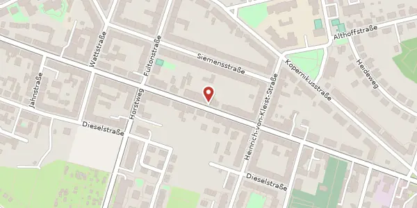 Karte der Umgebung von Großbeerenstraße 50, 14482 Potsdam