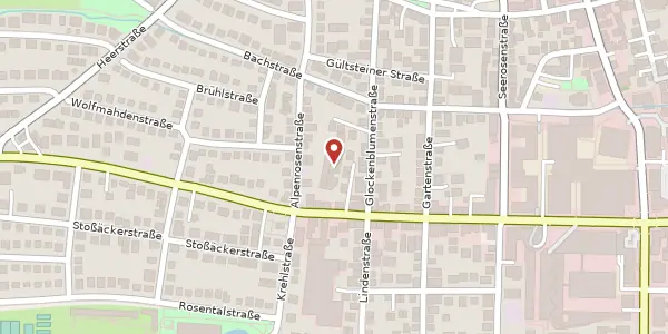 Karte der Umgebung von Hauptstraße 78 b, 70563 Stuttgart