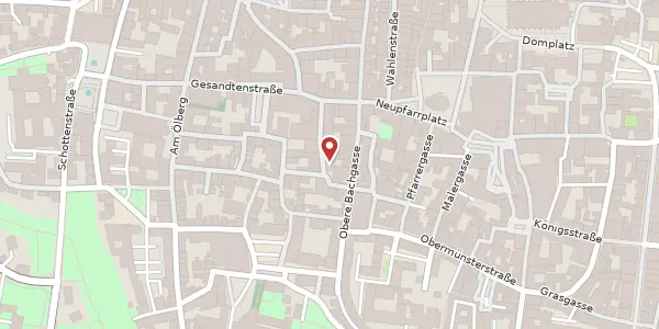 Karte der Umgebung von Spiegelgasse 5, 93047 Regensburg