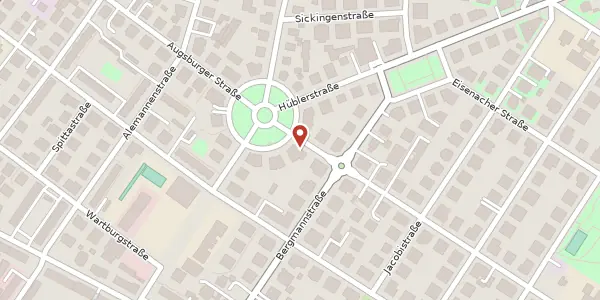Karte der Umgebung von Augsburger Straße 48, 01309 Dresden