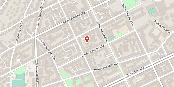 Karte der Umgebung von Forststraße 71B, 70176 Stuttgart
