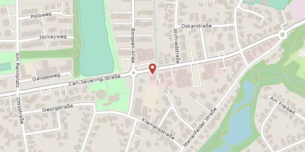 Karte der Umgebung von Carl-Severing-Str. 97 a, 33649 Bielefeld