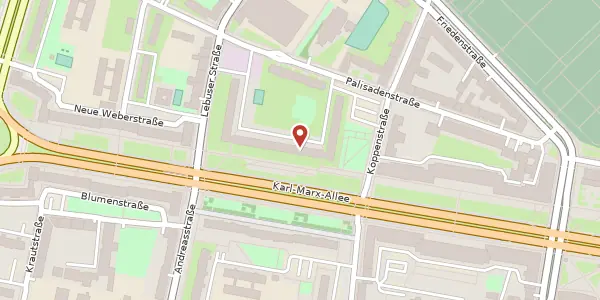 Karte der Umgebung von Karl-Marx-Allee 69 e, 10243 Berlin