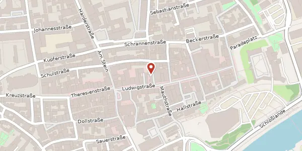 Karte der Umgebung von Schmalzingergasse 3, 85049 Ingolstadt