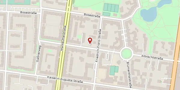 Karte der Umgebung von Albrechtstraße 58, 12103 Berlin