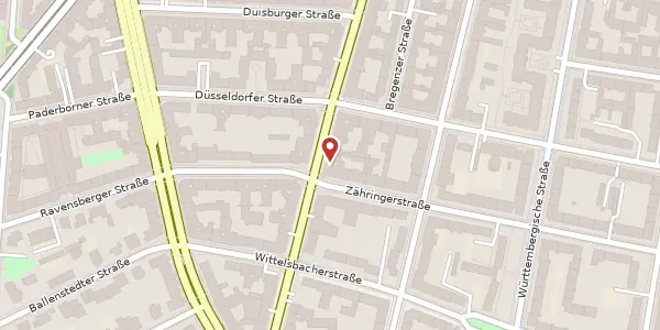 Karte der Umgebung von Konstanzer Straße 55, 10707 Berlin