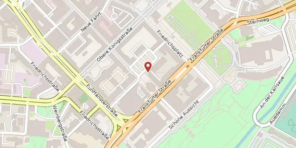 Karte der Umgebung von Karlsplatz 1, 34117 Kassel