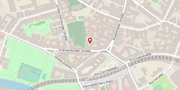 Karte der Umgebung von Oranienburger Straße 4 - 5, 10178 Berlin