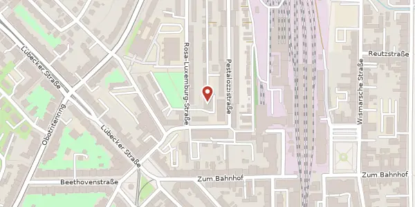 Karte der Umgebung von Rosa-Luxemburg-Straße 2a, 19053 Schwerin