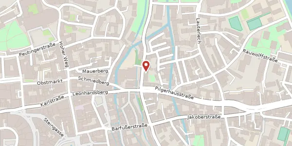 Karte der Umgebung von Mittlerer Graben 26, 86152 Augsburg