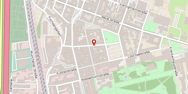 Karte der Umgebung von Engelstraße 11, 91054 Erlangen