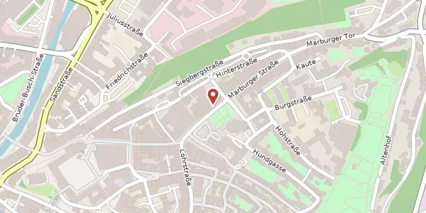 Karte der Umgebung von Markt 39-41, 57072 Siegen