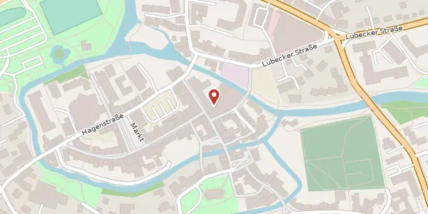 Karte der Umgebung von Mühlenstraße 18 - 20, 23843 Bad Oldesloe