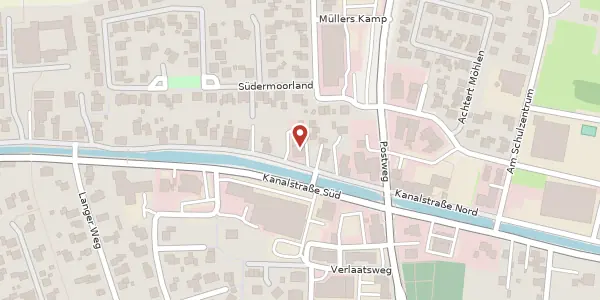 Karte der Umgebung von Kanalstraße Nord 77, 26629 Großefehn