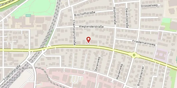 Karte der Umgebung von Möhringer Landstraße 65, 70563 Stuttgart