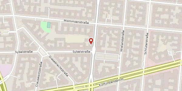 Karte der Umgebung von Leibnizstraße 57, 10629 Berlin