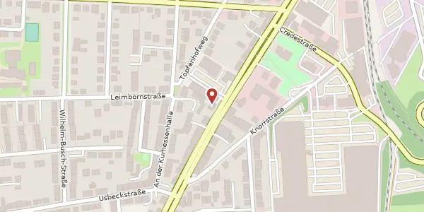 Karte der Umgebung von Frankfurter Straße 222, 34134 Kassel