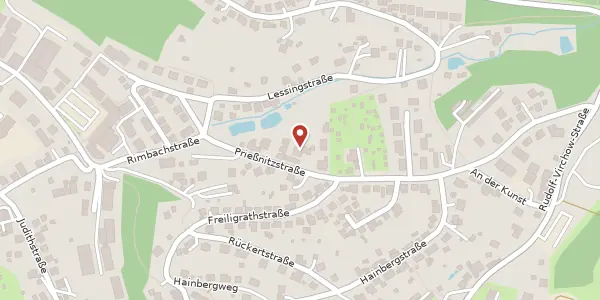 Karte der Umgebung von Prießnitzstraße 7, 98527 Suhl