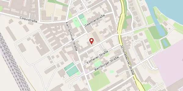 Karte der Umgebung von Thiemstraße 6, 39104 Magdeburg