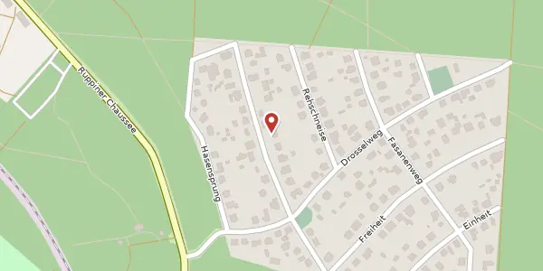 Karte der Umgebung von Eichhörnchenweg 7, 16761 Hennigsdorf