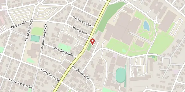 Karte der Umgebung von Gartenstraße 42, 88212 Ravensburg