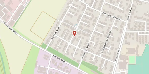 Karte der Umgebung von Langebrücker Straße 27, 68809 Neulußheim