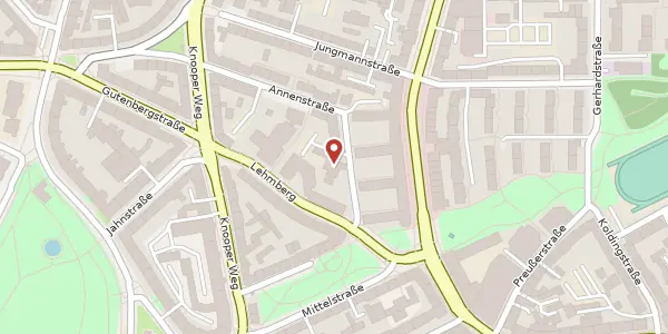 Karte der Umgebung von Annenstraße 7, 24105 Kiel