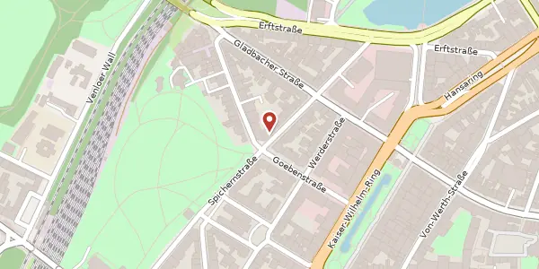 Karte der Umgebung von Spichernstr. 55, 50672 Köln