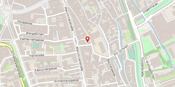 Karte der Umgebung von Heilig-Grab-Gasse 3, 86150 Augsburg