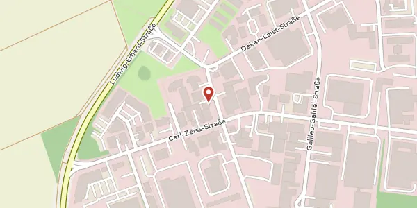 Karte der Umgebung von Dekan-Laist-Straße 54, 55129 Mainz