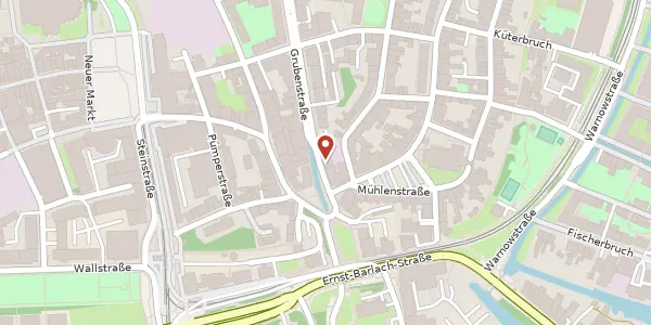 Karte der Umgebung von Grubenstraße 62, 18055 Rostock