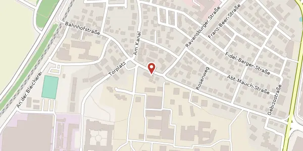 Karte der Umgebung von Weingartshoferstraße 8, 88214 Ravensburg