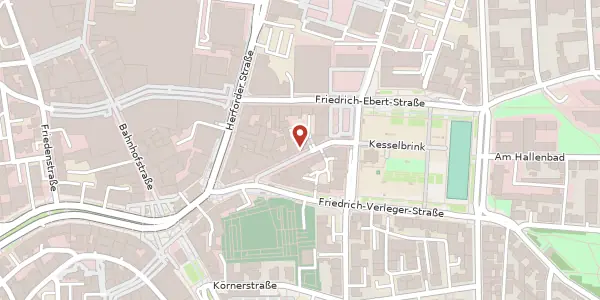Karte der Umgebung von Wilhelmstr. 9, 33602 Bielefeld