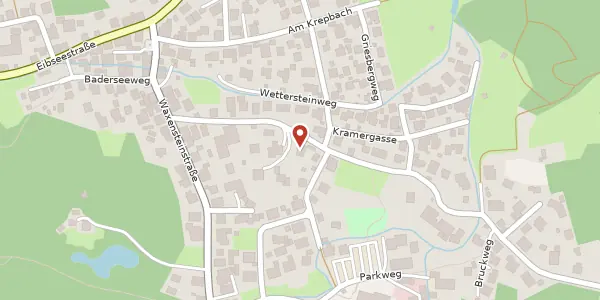 Karte der Umgebung von Alpspitzstr. 20, 82491 Grainau