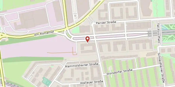 Karte der Umgebung von Europa-Allee 165, 60486 Frankfurt