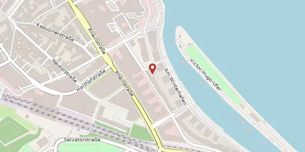 Karte der Umgebung von Am Winterhafen 20, 55131 Mainz