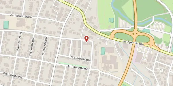 Karte der Umgebung von Bismarckstraße 66, 73230 Kirchheim/Teck