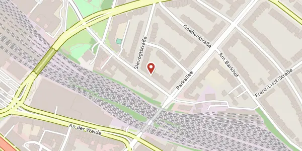 Karte der Umgebung von Hohenlohestr. 9, 28209 Bremen