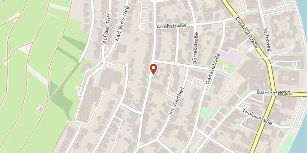 Karte der Umgebung von Brüningstraße 38, 54470 Bernkastel-Kues