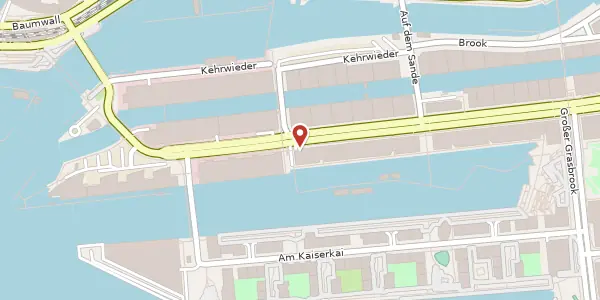 Karte der Umgebung von Am Sandtorkai 68, 20457 Hamburg