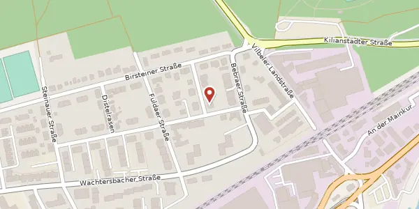 Karte der Umgebung von Hünfelder Str. 14, 60386 Frankfurt