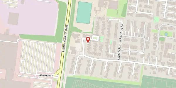 Karte der Umgebung von Dietrich-Bonhoeffer-Str. 4, 33102 Paderborn