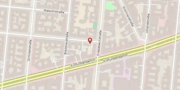 Karte der Umgebung von Mommsenstraße 73, 10629 Berlin