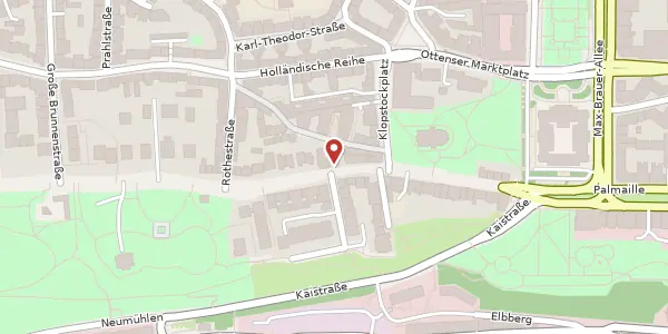 Karte der Umgebung von Elbchaussee 16, 22765 Hamburg