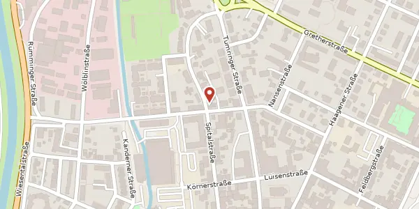 Karte der Umgebung von Spitalstraße 80, 79539 Lörrach