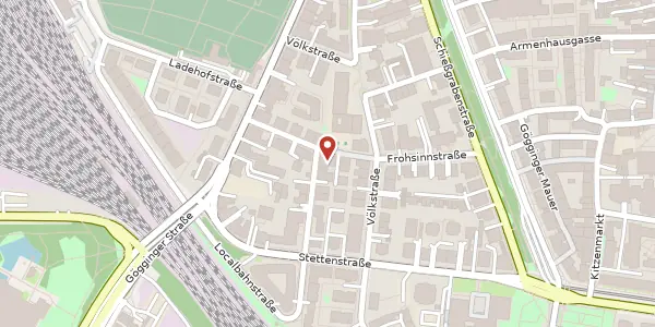 Karte der Umgebung von Gratzmüllerstr. 1, 86150 Augsburg