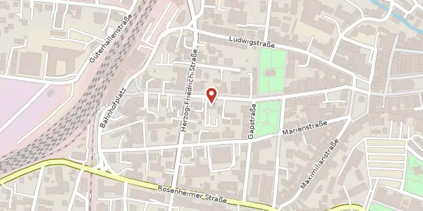 Karte der Umgebung von Bahnhofstr. 15, 83278 Traunstein