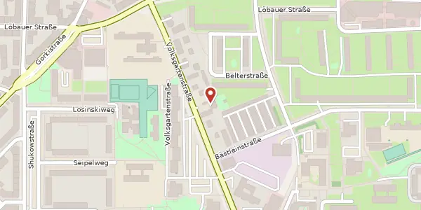 Karte der Umgebung von Volksgartenstraße 39, 04109 Leipzig