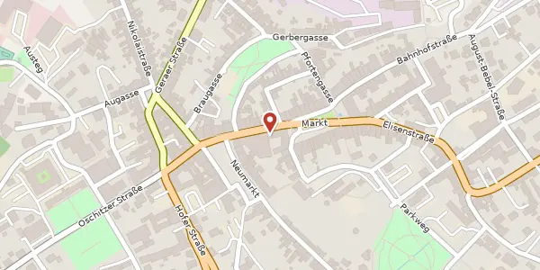 Karte der Umgebung von Teichstraße 1 a, 07907 Schleiz