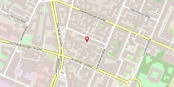 Karte der Umgebung von Rottmannstr. 11 a, 80333 München